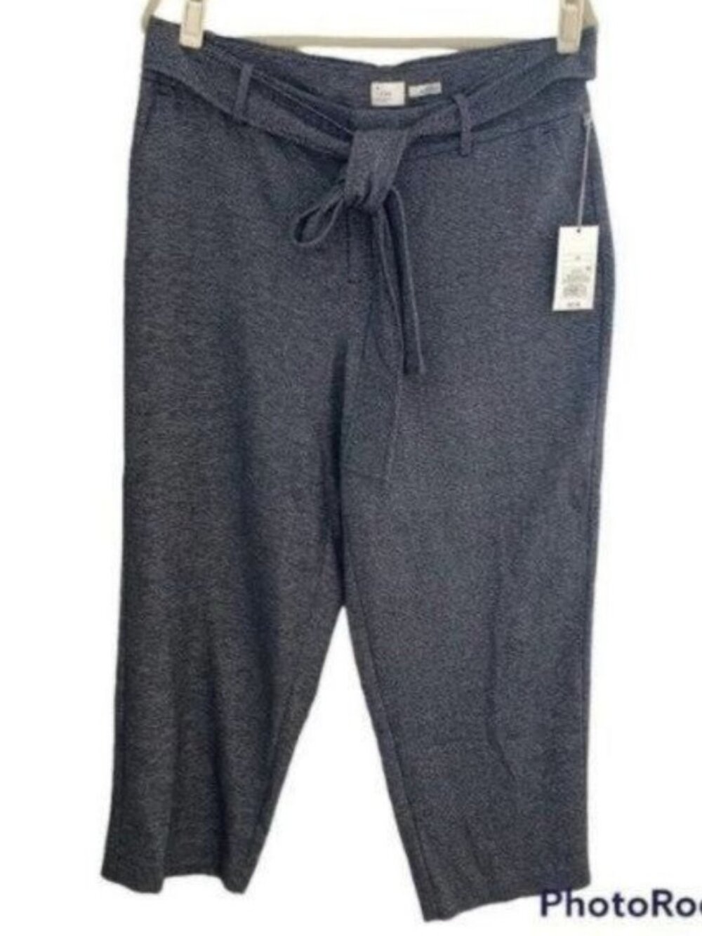A New Day High Waist Ankle Pants with Belt NWT | Size 12 Dark Gray Straight Leg